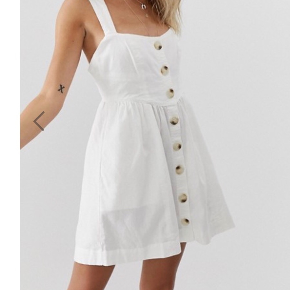 Free people linen button up dress